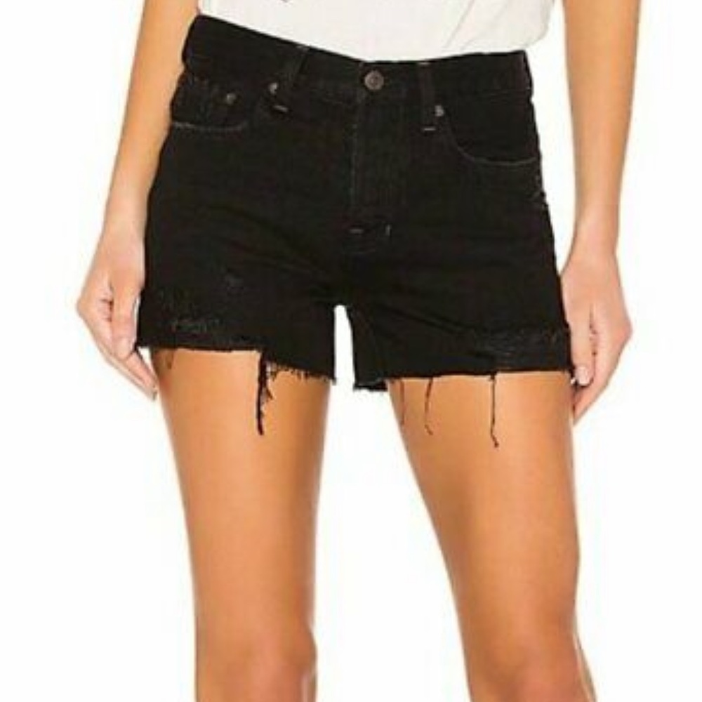 Free People We The Free Shorts Denim Black 25 🖤🖤🖤